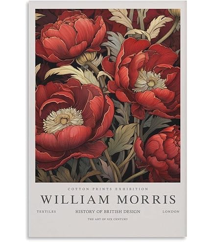 Amazon.co.jp: ウィリアム・モリスのポスター動物は、現代の壁のアート